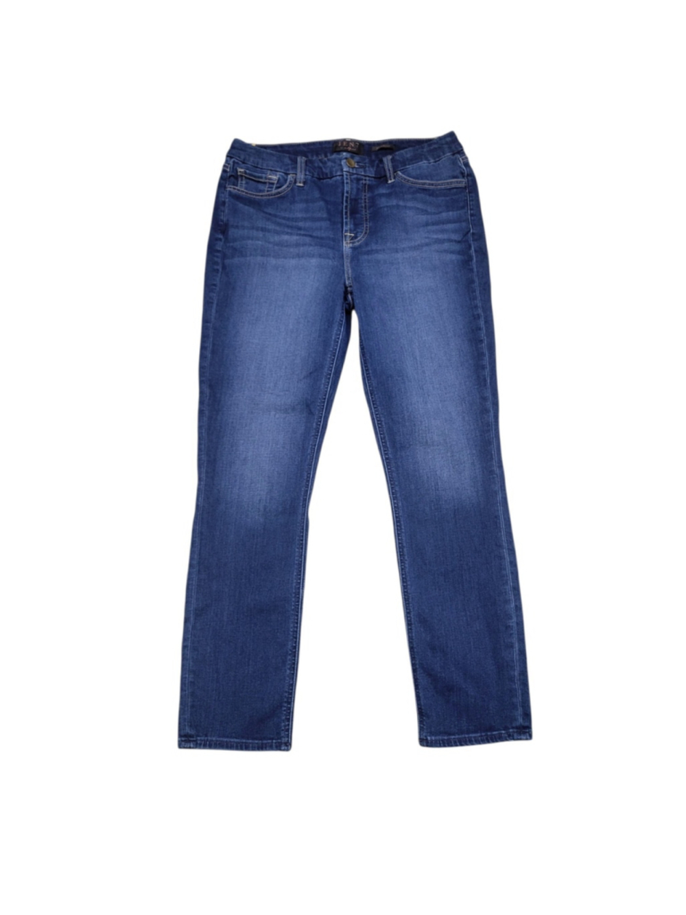 Seven For All Mankind Jen7 Women's Medium Wash Blue Ankle Skinny Jeans Size 8 - Picture 3 of 11